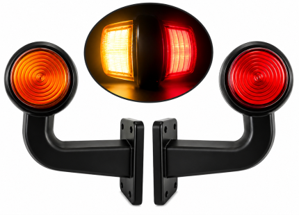 LAMPA GABARIT NEON ROSU ALB 12/24V FR0124 130mm